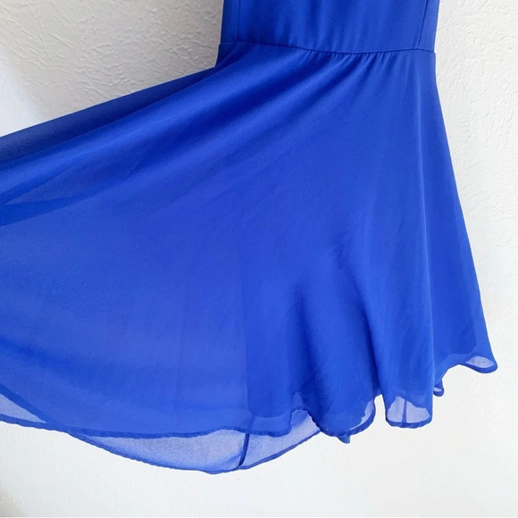 Lulu’s Good Deeds Royal Blue Lace-Up Dress Sz Medium - Picture 4 of 5